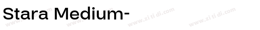 Stara Medium字体转换